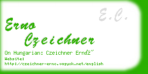 erno czeichner business card